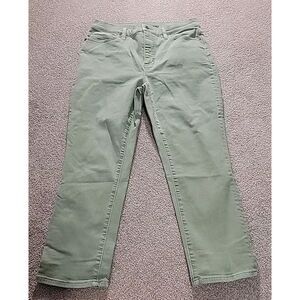 Lands End high rise slim ankle‎ jeans size 12